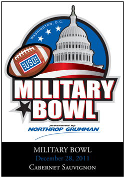 Military Bowl Wine Label